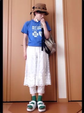 「A.I.P（エーアイピー）のアイテム」を使った、cha!!さん（レディース・156cm）の夏コーディネート