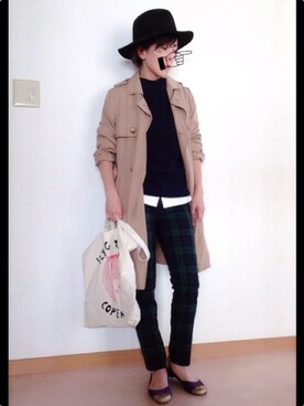 「MARC JACOBS（マークジェイコブス）のアイテム（シューズ）」を使った、cha!!さん（レディース・156cm）の秋コーディネート