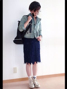 「analog lighting（アナログライティング）のアイテム」を使った、cha!!さん（レディース・156cm）の秋コーディネート