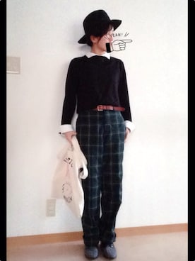 「analog lighting（アナログライティング）のアイテム」を使った、cha!!さん（レディース・156cm）の秋コーディネート