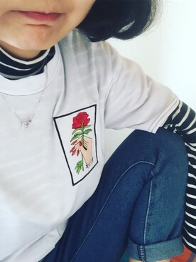 「DDのアイテム」を使った、M-LINさん（レディース・164cm）の秋コーディネート