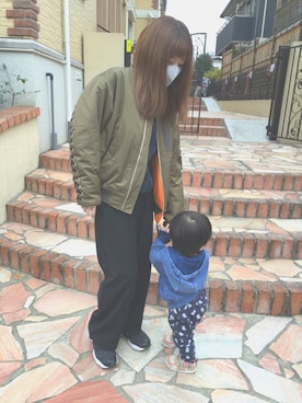 「G.V.G.V.（ジーヴィージーヴィー）のアイテム（その他アウター）」を使った、aya__yupiさん（レディース・153cm）の冬コーディネート