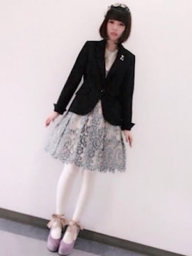 「フォーマルドレス」｜木村紫乃さん（レディース・159cm）の春コーディネート