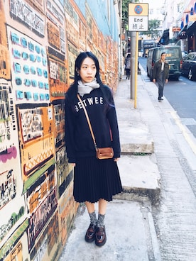 「travel」｜「アイテム（ソックス/靴下）」を使った、littlefullさん（レディース・158cm）の春コーディネート