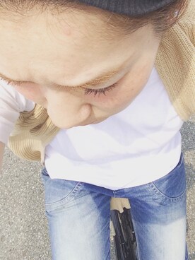 「LOWRYS FARM（ローリーズファーム）のアイテム（ベスト、ベージュ系）」を使った、hidemiさん（レディース・165cm）の夏コーディネート