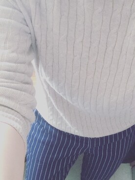 「UNIQLO（ユニクロ）のアイテム（ニット/セーター、グレー系）」を使った、hidemiさん（レディース・165cm）の秋コーディネート
