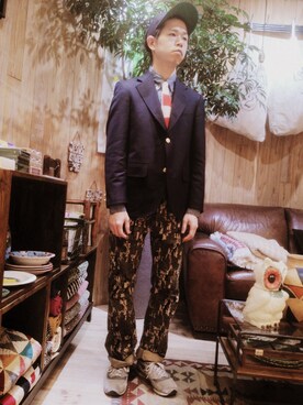 チャヤマコトさん（メンズ・169cm）の春コーディネート