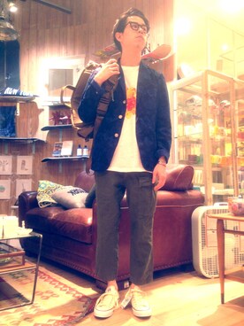 チャヤマコトさん(メンズ・169cm)の春コーディネート