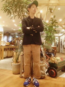 チャヤマコトさん(メンズ・169cm)の春コーディネート