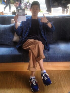 チャヤマコトさん(メンズ・169cm)の春コーディネート