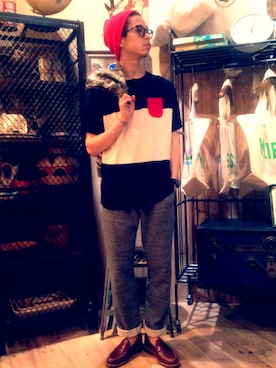 チャヤマコトさん(メンズ・169cm)の春コーディネート