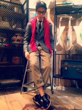 チャヤマコトさん(メンズ・169cm)の春コーディネート