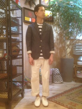 チャヤマコトさん(メンズ・169cm)の春コーディネート