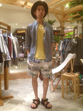 チャヤマコトさん（メンズ・169cm）の夏コーディネート