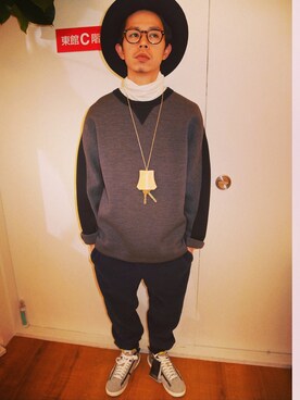 チャヤマコトさん(メンズ・169cm)の冬コーディネート