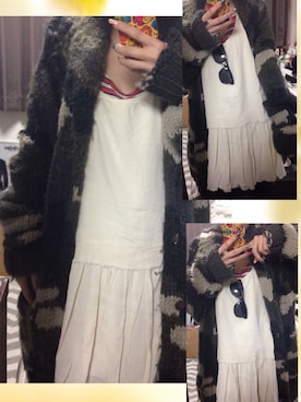 「春ワンピ」｜「アイテム（その他アウター）」を使った、きんた☻さん（レディース・153cm）の春コーディネート