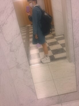 「RISK（リスク）のアイテム」を使った、聖みぃさん（レディース・158cm）の春コーディネート