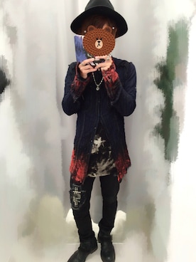 「YEVS（イーブス）のアイテム（タンクトップ）」を使った、taroroさん（メンズ・165cm）の秋コーディネート