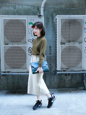 「NIKE INTERNATIONALIST」｜minis modeさん（レディース・162cm）の春コーディネート