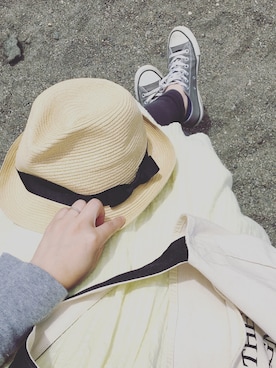 「archives（アルシーヴ）のアイテム（シャツワンピース）」を使った、yukieさん（レディース・166cm）の夏コーディネート