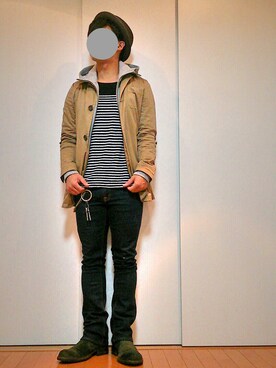 「LOUNGE LIZARD（ラウンジリザード）のアイテム（その他アウター）」を使った、H.Kさん（メンズ・167cm）の秋コーディネート