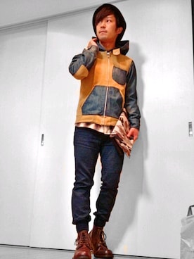 「SUPERB（サパーブ）のアイテム」を使った、H.Kさん（メンズ・167cm）の秋コーディネート