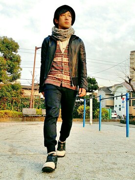 H.Kさん（メンズ・167cm）の冬コーディネート