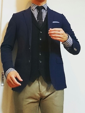 「スーツ」｜H.Kさん（メンズ・167cm）の秋コーディネート