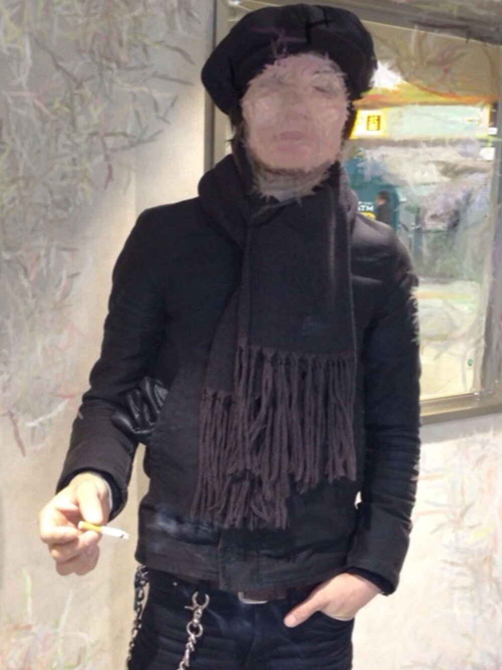 「RUDE GALLERYのアイテム（ブルゾン、ブラック系）」を使った、RGさん（メンズ・171cm）の秋コーディネートの1枚目の写真