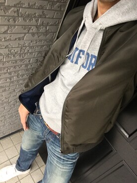 「LAD MUSICIAN（ラッドミュージシャン）のアイテム（その他アウター）」を使った、MURAGEn18さん（メンズ・173cm）の冬コーディネート