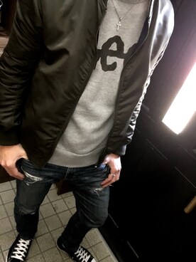 「LAD MUSICIAN（ラッドミュージシャン）のアイテム（その他アウター）」を使った、MURAGEn18さん（メンズ・173cm）の冬コーディネート