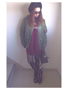 HONOKAさん(レディース・162cm)の冬コーディネート