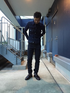 「アイテム（ドレスシューズ）」を使った、ikezawaさん（メンズ・180cm・30代）の秋コーディネート