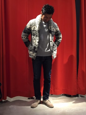 「アイテム（スウェット）」を使った、ikezawaさん（メンズ・180cm・30代）の秋コーディネート