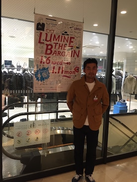 「アイテム（カバーオール）」を使った、ikezawaさん（メンズ・180cm・30代）の冬コーディネート