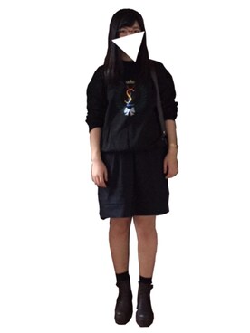 「Yves Saint Laurent（イヴサンローラン）のアイテム（スウェット）」を使った、ささこさん（レディース・155cm）の秋コーディネート