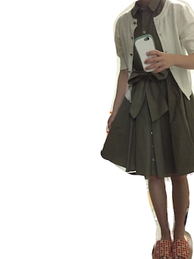 「Soareak（ソアリーク）のアイテム（シャツワンピース）」を使った、Saki Watanabeさん（レディース・156cm）の夏コーディネート