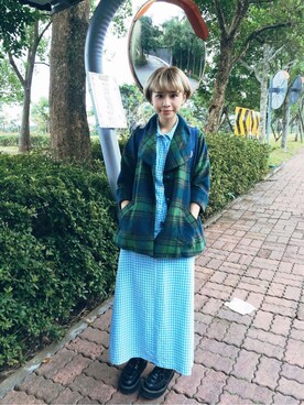 「Aquamarine」｜陳珺さん（レディース・158cm）の秋コーディネート
