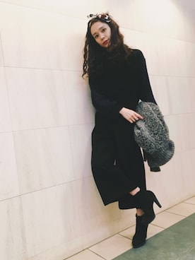 山野ゆりさん(レディース・161cm)の冬コーディネート