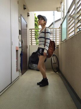 「Marc by Marc Jacobs（マークバイマークジェイコブス）のアイテム（帽子）」を使った、ひなたさん（レディース・165cm）の春コーディネート
