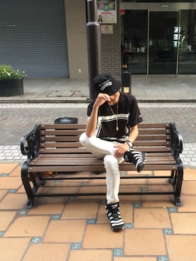 「PHENOMENON（フェノメノン）のアイテム（アクセサリー）」を使った、TKS(Takashi)さん（メンズ・173cm）の春コーディネート