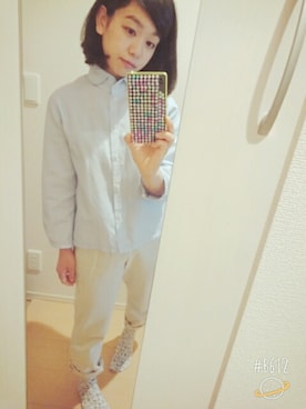 「mina（ミーナ）のアイテム」を使った、meeさん（レディース・144cm）の春コーディネート