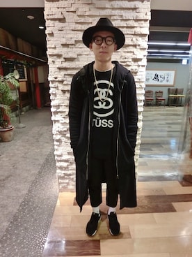 「H&M（エイチ・アンド・エム）のアイテム（カバーオール）」を使った、 牟さん（メンズ・180cm）の冬コーディネート