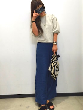 「note et silence （ノートエシロンス）のアイテム（アクセサリー）」を使った、ｏｚｉｚｏｏさん（レディース・167cm）の秋コーディネート