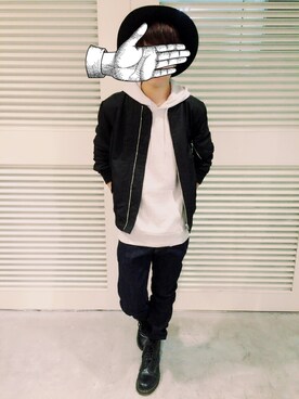 「ツバ広」｜たくさん（メンズ・170cm）の冬コーディネート