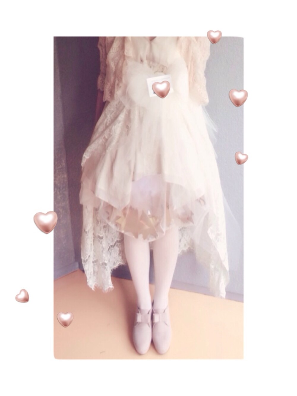 「ヘアアレンジ、ヘアショー、ヘアメイク、マジェスティックレゴン、ブーティ、秋のコーデ、先取り」｜「The Dress&Co. HIDEAKI SAKAGUCHIのアシンメトリードレス The dress&Co.（ドレス、ホワイト系）」を使った、aiさん（レディース・158cm）の秋コーディネートの1枚目の写真