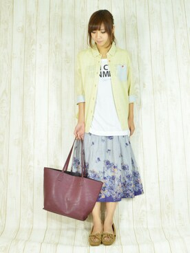 「おめかしコーデ」｜✿Y✿さん（レディース・162cm）の春コーディネート