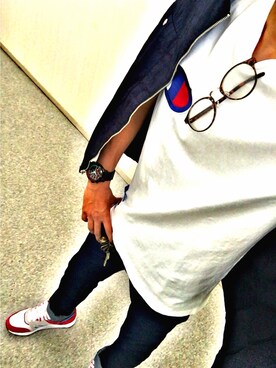 iguchi ryoma使用「Champion（【Champion/チャンピオン】アクションスタイル Tシャツ）」的時尚穿搭