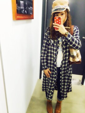 「Crisp（クリスプ）のアイテム（アナログ腕時計）」を使った、syori✳︎さん（レディース・152cm）の秋コーディネート