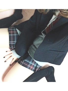 「PLAYBOY（プレイボーイ）のアイテム（トップス、グレー系）」を使った、ふぅかまちょ。さん（レディース・150cm）の春コーディネート